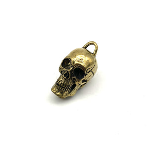 Vintage Skull Link Connector Copper Skulls Keychain Pendants