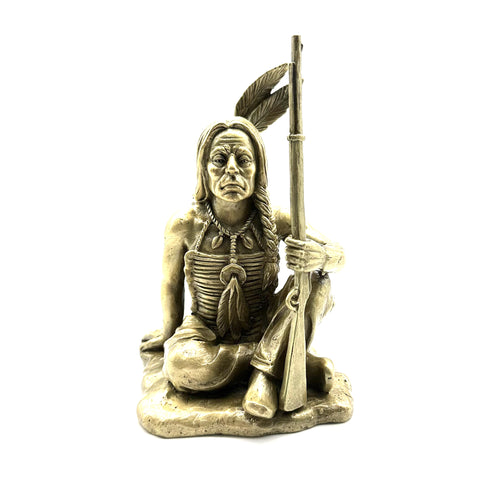 Bronze Sculpture Indian Chief Statue Bronze American Indian Chief Figurine Exclusive Gifts
