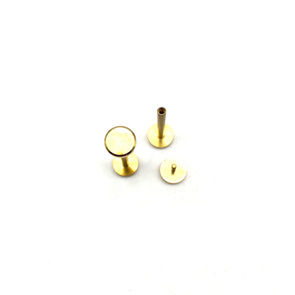 25/30mm Brass Book Binding Screw Rivets – Metal Field Shop