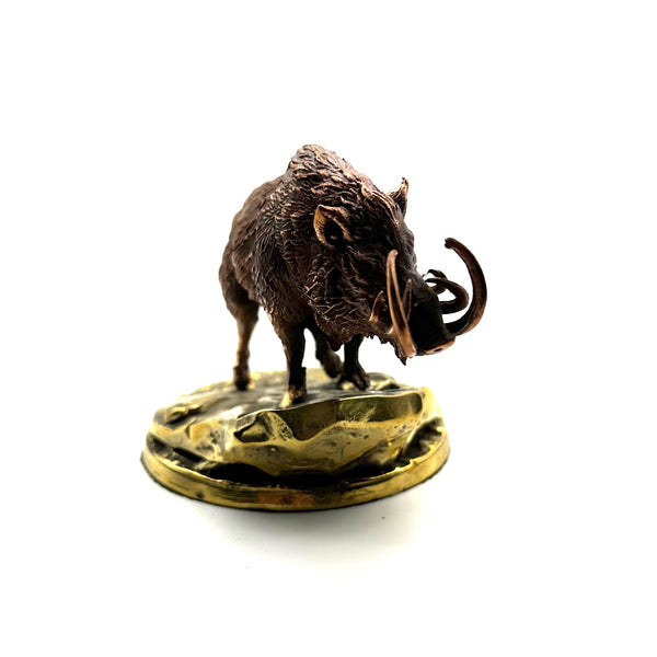 Handmade Copper Wild Boar Statues Brass Figurine Desk Decoration Sculpture,Gift for Friends