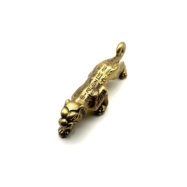 Handcrafted Leopard Statue | Cute Animal Desk Sculpture | Unique Office Decor Gift for Wildlife Collectors | Solid Brass Big Cat Figurine