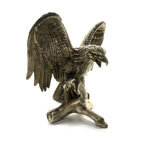Bronze Sculpture Life like Eagle Statue Brass Decor Ornament House&Office Improvement Figurine