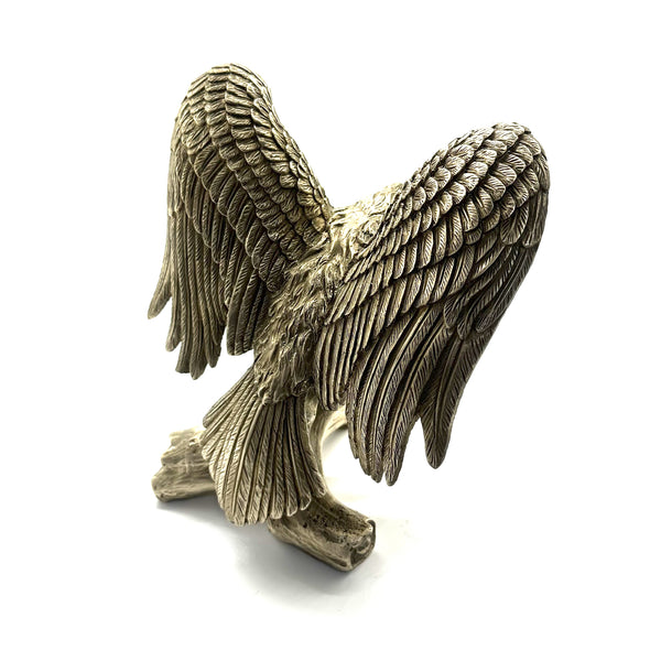 Bronze Sculpture Life like Eagle Statue Brass Decor Ornament House&Office Improvement Figurine