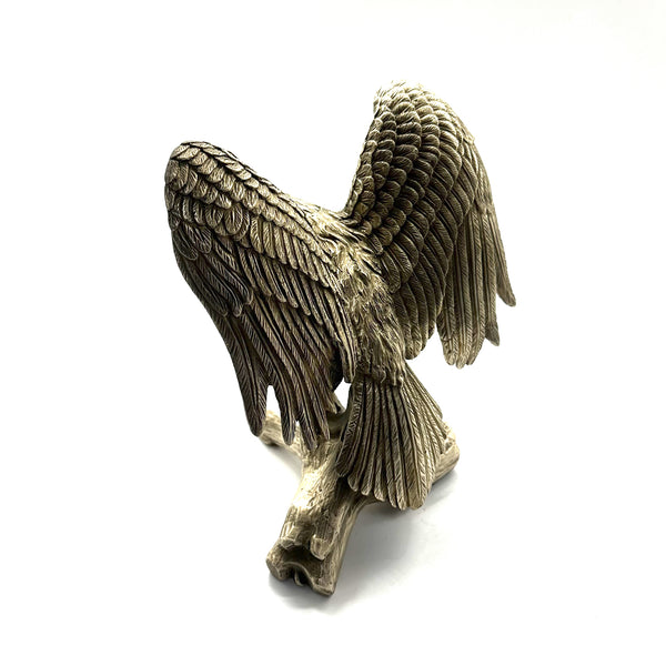 Bronze Sculpture Life like Eagle Statue Brass Decor Ornament House&Office Improvement Figurine