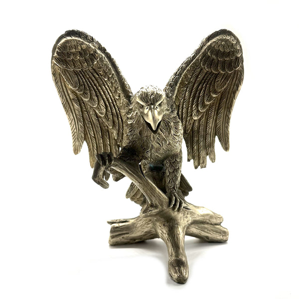 Bronze Sculpture Life like Eagle Statue Brass Decor Ornament House&Office Improvement Figurine