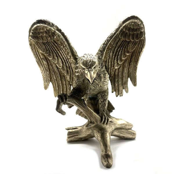 Bronze Sculpture Life like Eagle Statue Brass Decor Ornament House&Office Improvement Figurine