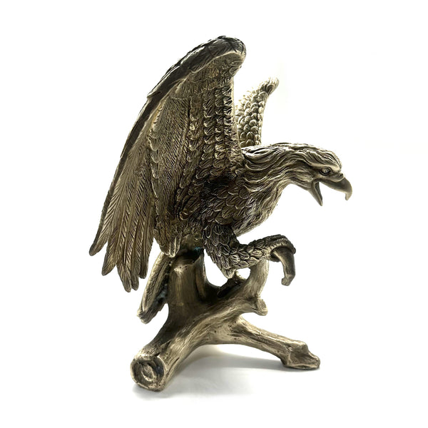 Bronze Sculpture Life like Eagle Statue Brass Decor Ornament House&Office Improvement Figurine