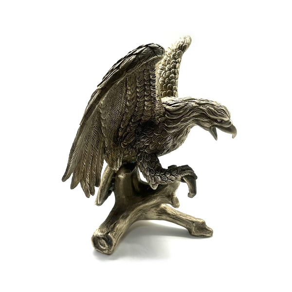 Bronze Sculpture Life like Eagle Statue Brass Decor Ornament House&Office Improvement Figurine