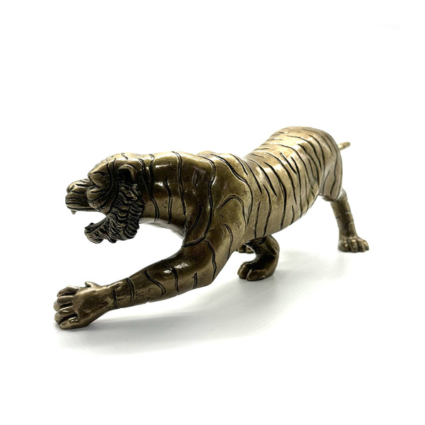 Bronze Tiger Statue Brass Decor Ornament Brass Tiger Figurine House&Office Improvement Figurine