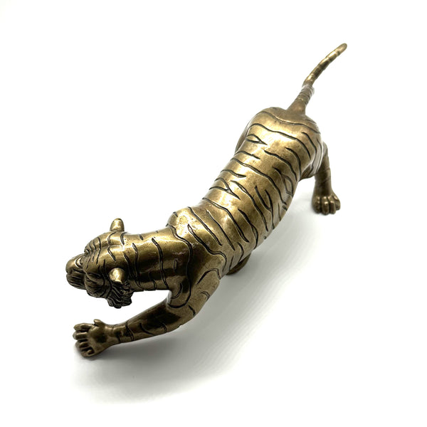 Bronze Tiger Statue Brass Decor Ornament Brass Tiger Figurine House&Office Improvement Figurine