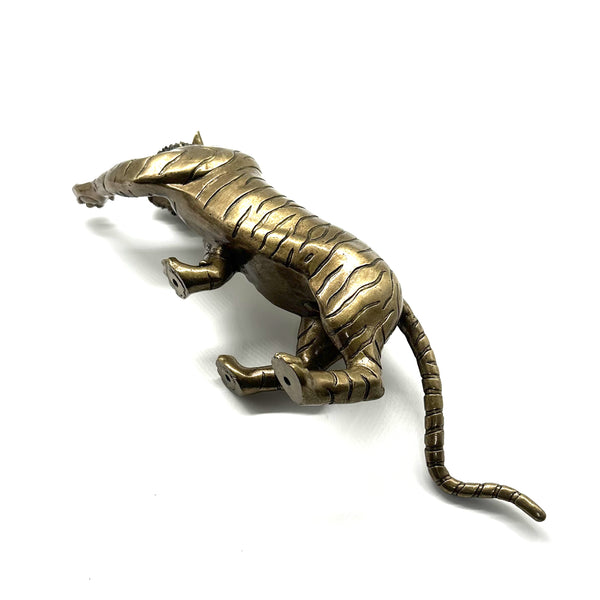Bronze Tiger Statue Brass Decor Ornament Brass Tiger Figurine House&Office Improvement Figurine