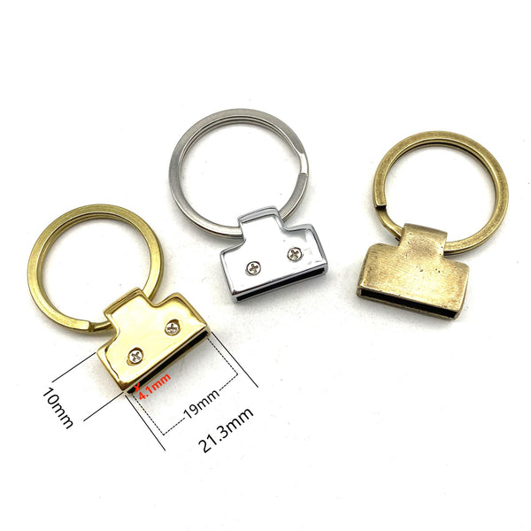 Premium Brass Leather Key Fob Leather Keychain Cover