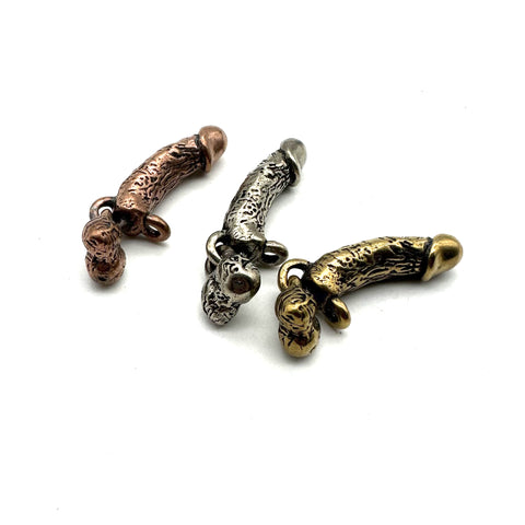 Fun Gift Copper Sexy Penis Keychain Charm Dick Key Chains 
