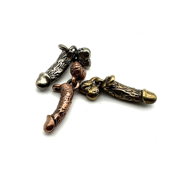 Fun Gift Copper Sexy Penis Keychain Charm Dick Key Chains 