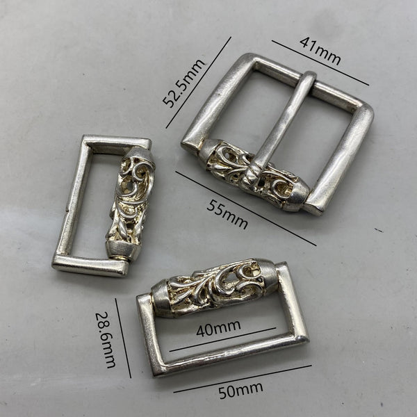 Sterling Silver Roller Bar Buckle Kit Handmade Belt Buckle Personalized Buckle
