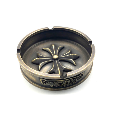 Bronze Ashtray Chrome Heart 