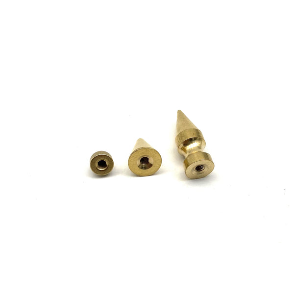 Brass Spikes Rivets Screw Back Conical Studs,Leather Crafting Bullet Post Button 9/13/25mm