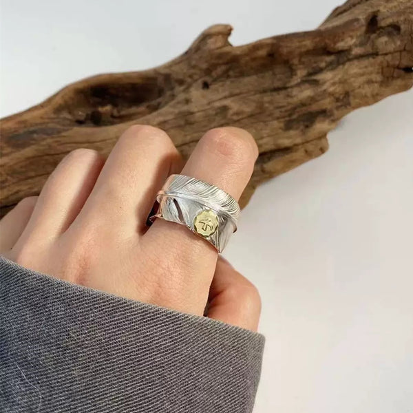 925 Sterling Silver Ring Size 11-16 Men Women Adjustable Band Ring