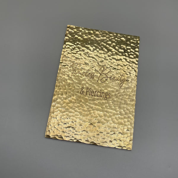 Personalized Brass Plaque 3mm Custom Engraved Gift  House Number Sign | Memorial Plaque