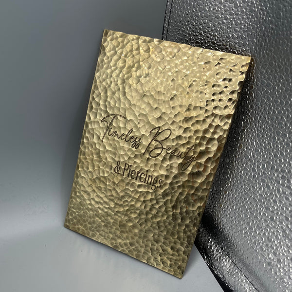 Personalized Brass Plaque 3mm Custom Engraved Gift  House Number Sign | Memorial Plaque