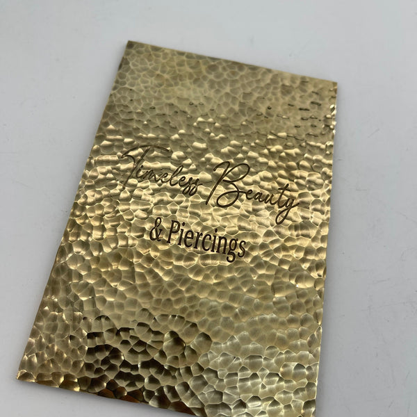 Handmade Hammered Brass Door Plate, Custom Villa Decoration