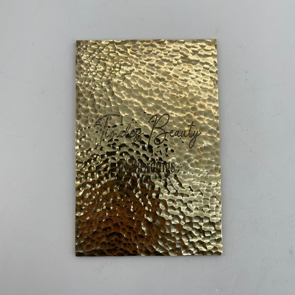 Handmade Hammered Brass Door Plate, Custom Villa Decoration