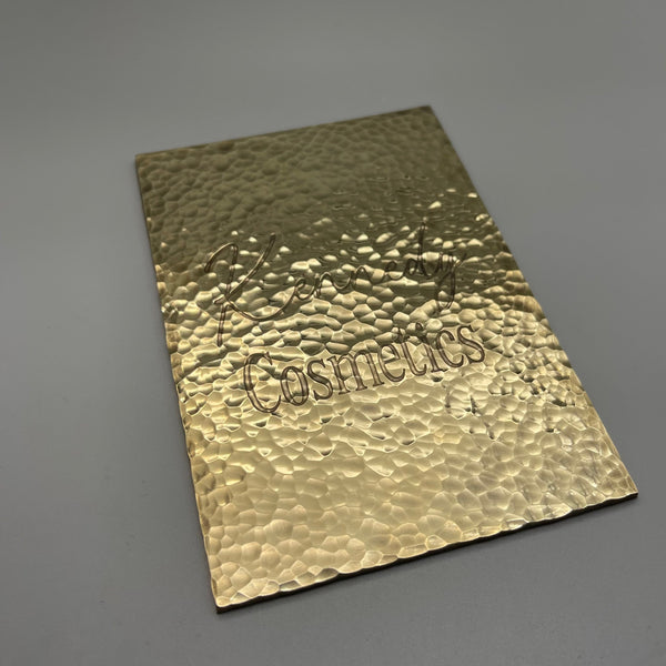 Personalized Brass Plaque 3mm Custom Engraved Gift &nbsp;House Number Sign | Memorial Plaque