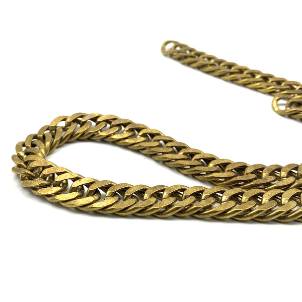 Brass Fox Square Chain Raw Brass Chain,Handbag Chain,Necklace Ring,Un-Coated Natural Color