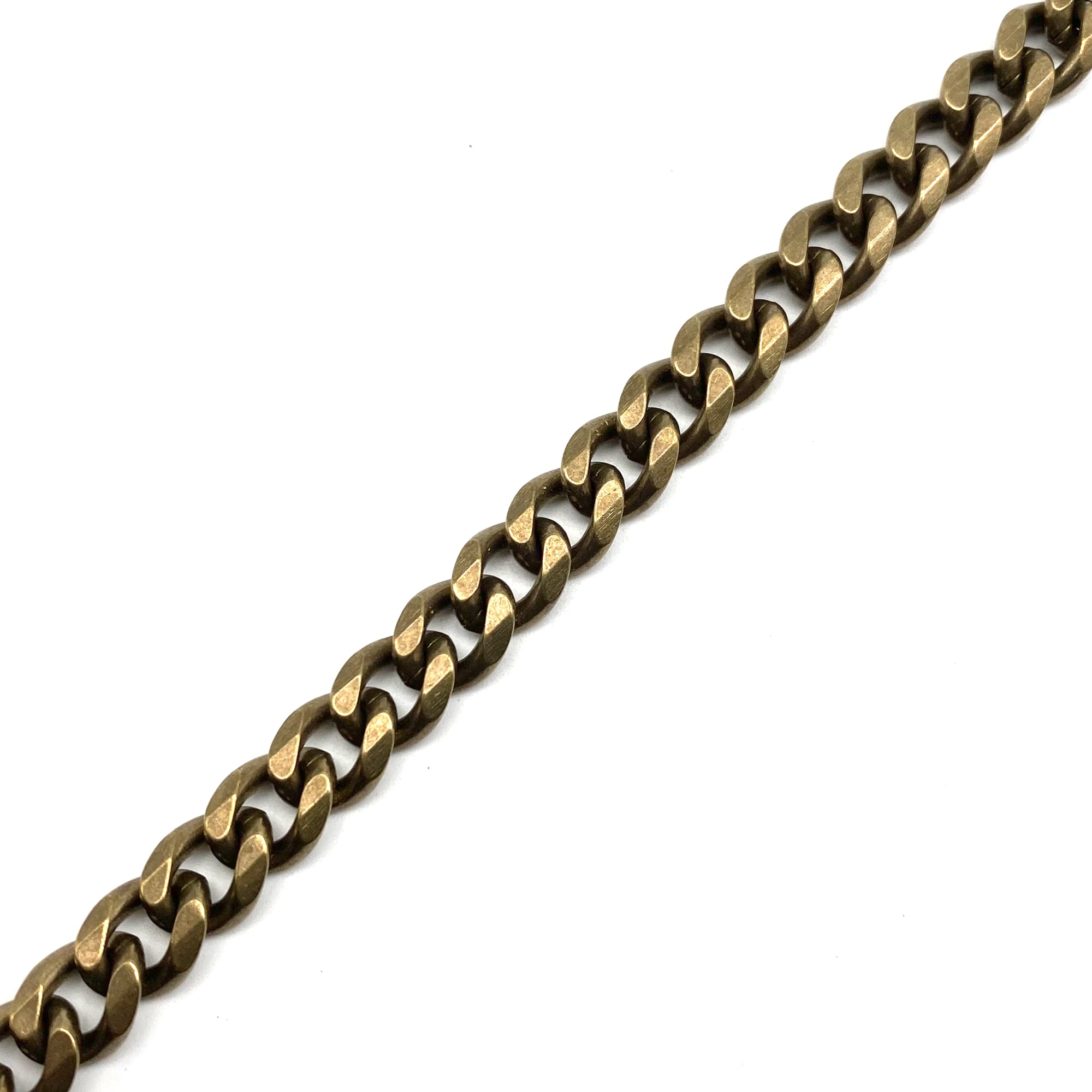 Brass Curb Chain Cuban Solid Brass Bag Chain Raw Material 