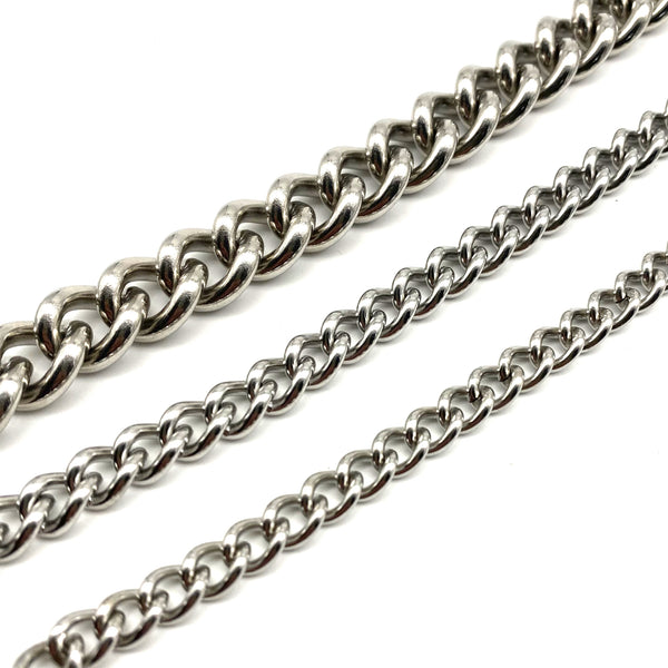 Stainless Curb Chain Handbag Chain Purse Wallet Chain Anti-allergy Jewelry Chains