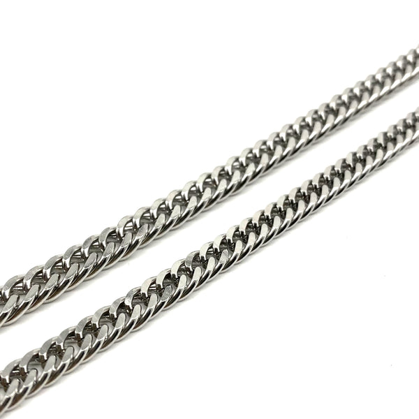 Stainless Fox Chain 6.8/7.8mm Anti-Allergy Necklace Chain Jewelry Finding