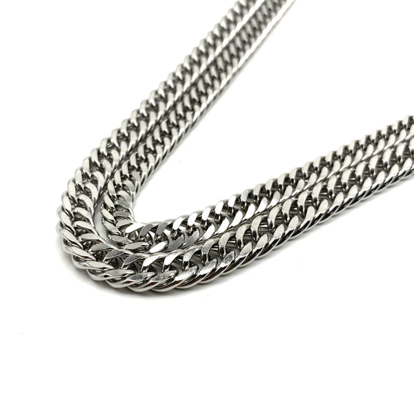 Stainless Fox Chain 6.8/7.8mm Anti-Allergy Necklace Chain Jewelry Finding