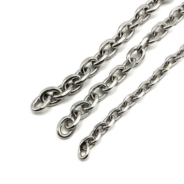 Stainless Anchor Link Chain Cross O Shape Chain