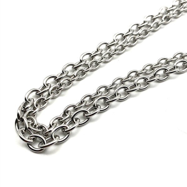 6/7.8mm Width Stainless O Shape Chain Hypoallergenic Necklace Chain Jewelry Finding