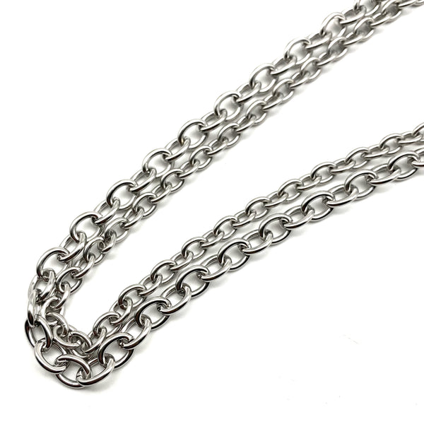 6/7.8mm Width Stainless O Shape Chain Hypoallergenic Necklace Chain Jewelry Finding