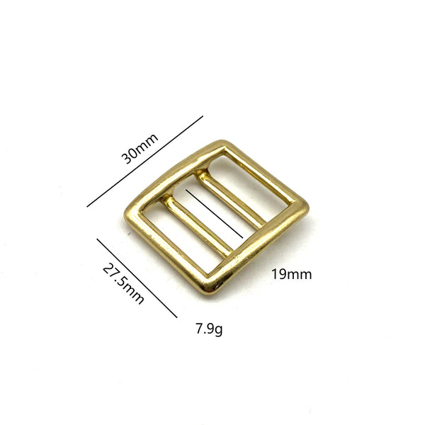 Brass Fasten Loop,Leather Bag Adjuster Buckle,Handle Adjust Fastener Hardware,Brass Slider Buckles,Top Level Leather Fitting