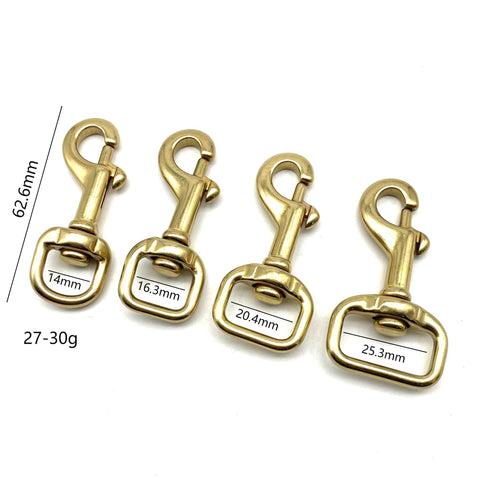 Premium Brass Snap Bolt Gold Clasp Clip Leather Swivel Hook