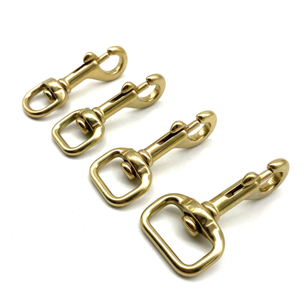 Premium Brass Snap Bolt Gold Clasp Clip Leather Swivel Hook