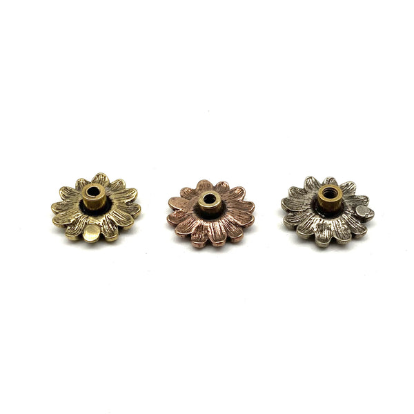 Chrysanthemum Flower Concho Daisy Rivets Screw Back Fastener Studs For Leather Craft Decoration