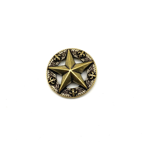 Texas Star&Concho Leather Decor Screw Rivets Bag Making Hardwares Craft Accessories