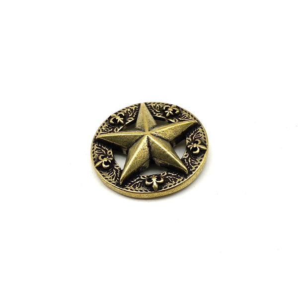 Texas Star&Concho Leather Decor Screw Rivets Bag Making Hardwares Craft Accessories