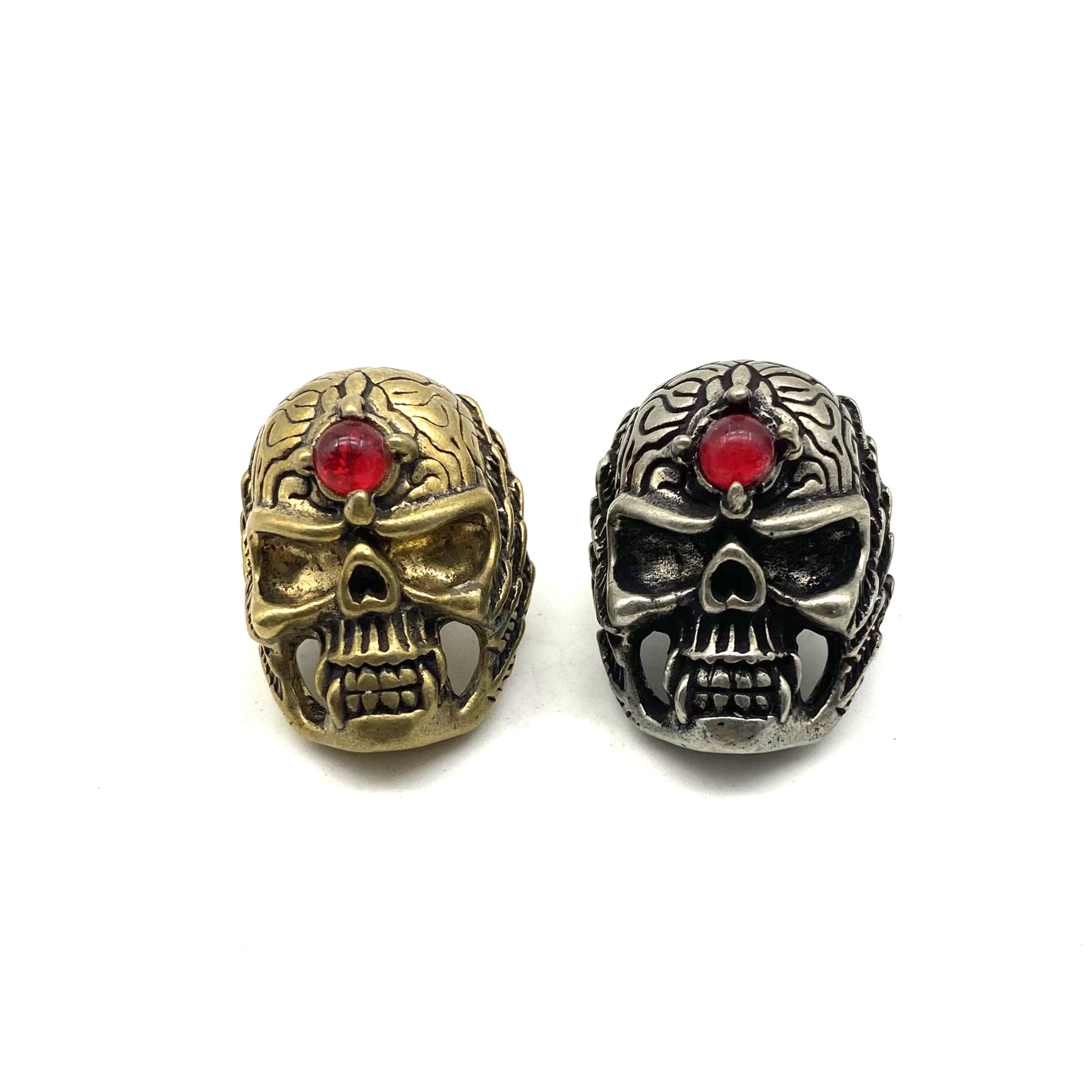 Skull Concho for Leather Goods Decoration,Concho with Red Garnet