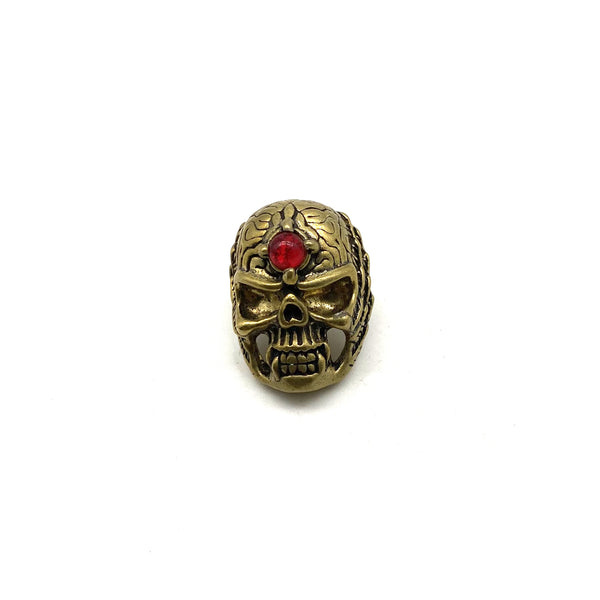 Skull Concho for Leather Goods Decoration,Concho with Red Garnet