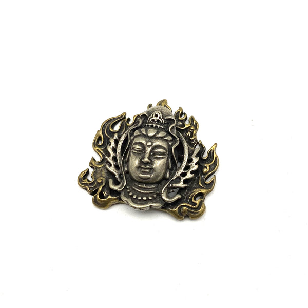 Bodhisattva Concho Screw Back Button Leather Goods Decoration Hardware