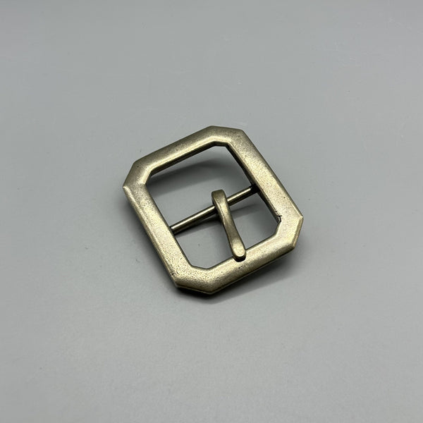 Japanese Simple Style Solid Brass Silver Slide Belt buckle 38/40mm