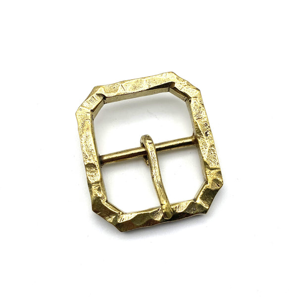 39mm Brass Buckle Diamond Cutting Facet Leather Belt Buckle