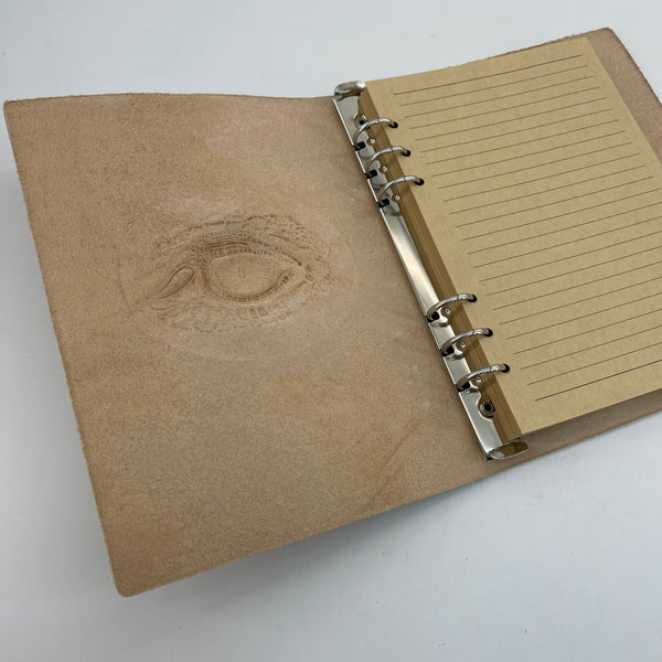 Artisan Leather Journal – All-Seeing Eye, Refillable A5 Notebook