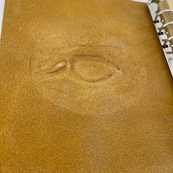 The Eye That Never Blinks—A Hand-Tooled Leather Journal to Inscribe Your Secrets and Let Your Soul Be Seen