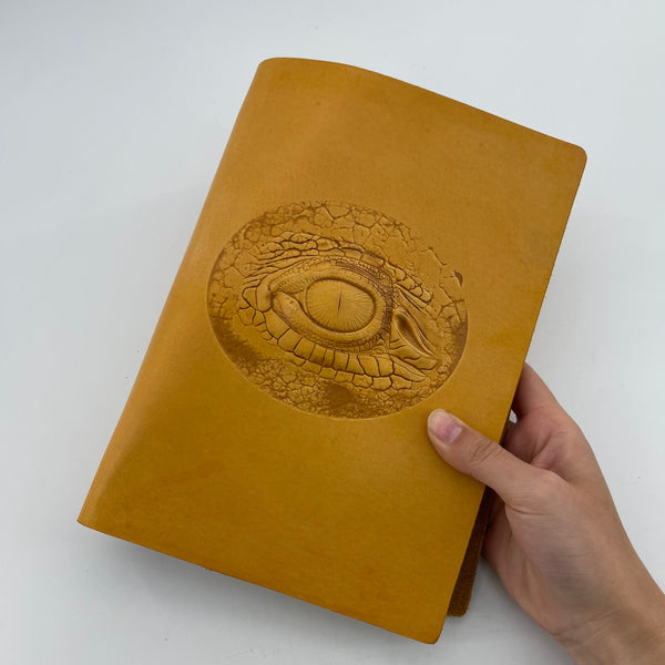 The Eye That Never Blinks—A Hand-Tooled Leather Journal to Inscribe Your Secrets and Let Your Soul Be Seen
