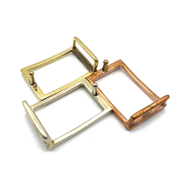 Hollow Copper Buckle Stylish Leather Belt Buckle 34.8mm